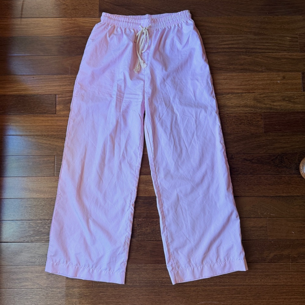 Amazon Pink Striped Wonens Pants Size Medium